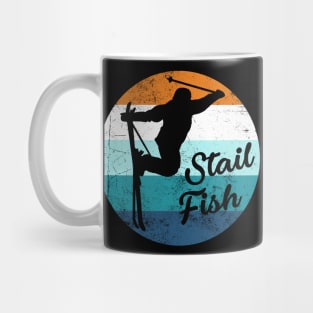 Stail Fish Grab | 70's Vintage Ski Bum Silhouette Mug